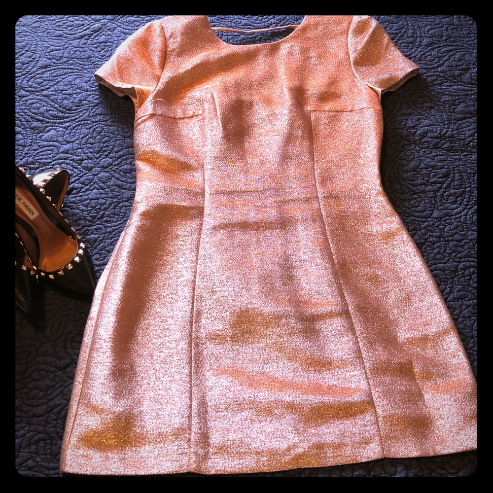 Express Gold Dress